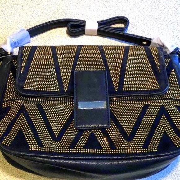 Joan Boyce Handbags - Joan Boyce Pin Dot Satchel Purse - Handbag NEW